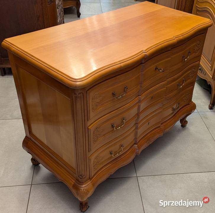 Piękna komoda ludwikowska czereśniasklep Dąbrowa Dąbrowa Górnicza