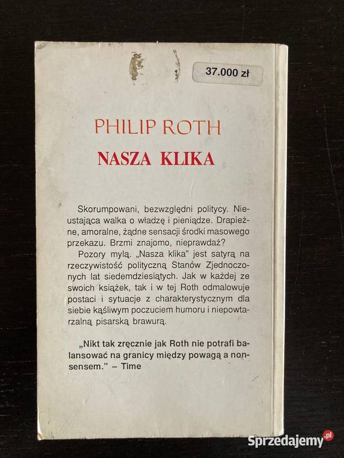 Philip Roth Nasza klika Elbląg
