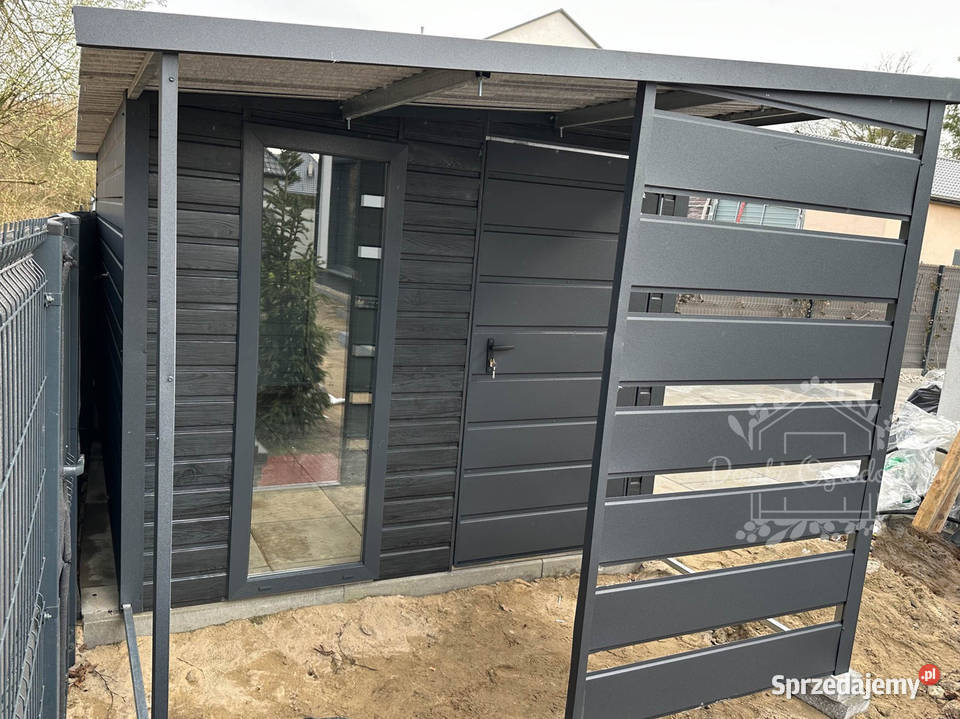 SCHOWEK DOMEK OGRODOWY 4x25 m wiata 12 x 25 m Ogród Sieradz
