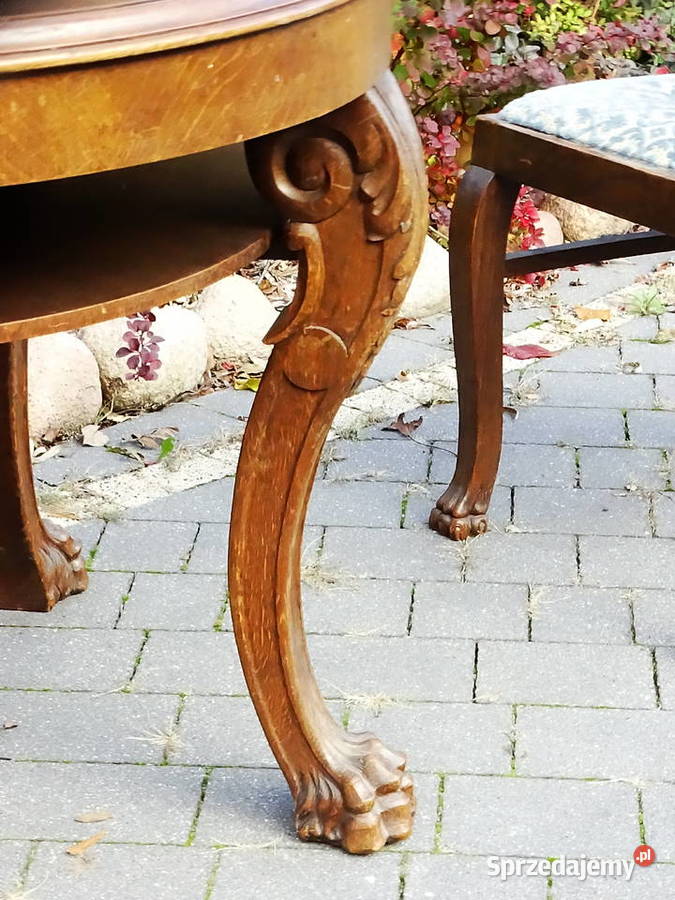Stylowy zestaw mebli stolik kawowy 3 krzesła Stoliki kawowe i ławy lubelskie Biłgoraj