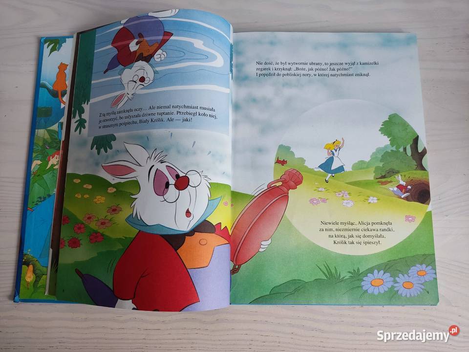 Książka bajka Alicja w Krainie Czarów Walt Głuchołazy