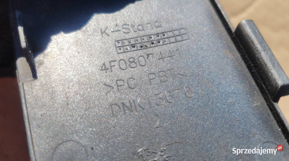 AUDI A6 C6 4F0 PRZED LIFT ZAŚLEPKA HAKA ZDERZAKA osobowe Ruda Śląska sprzedam