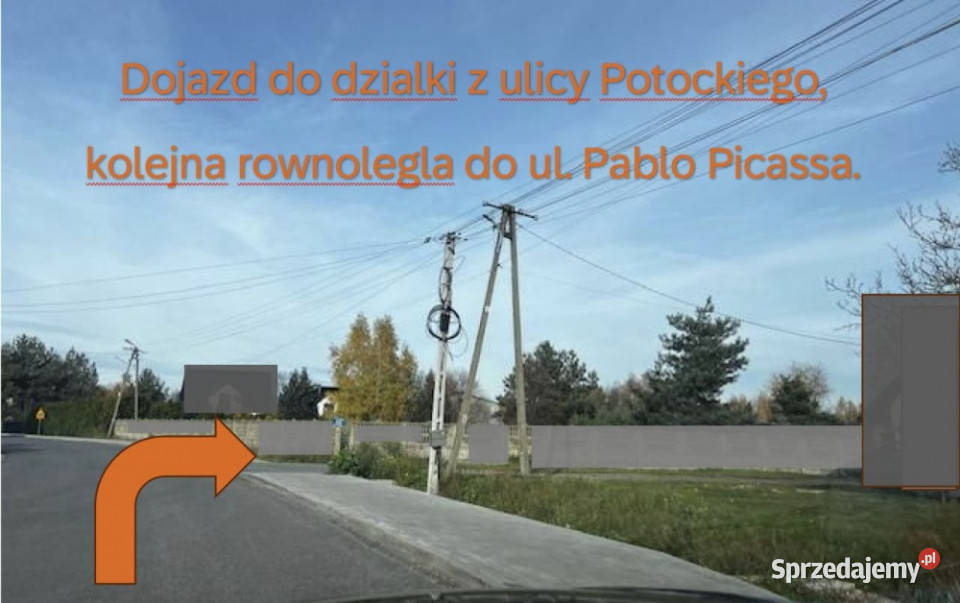 Cicha dzialka budowlana pod Warszawa PKP 240zł/m2 Budy-Grzybek