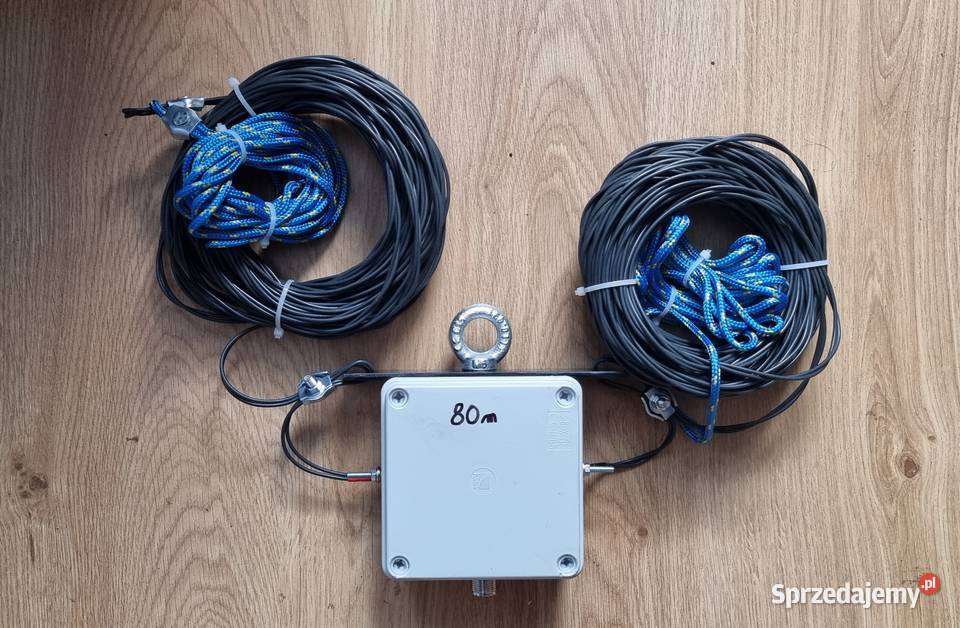 Antena dipolowa na pasmo 80m 3500 3800 MHz Piła sprzedam