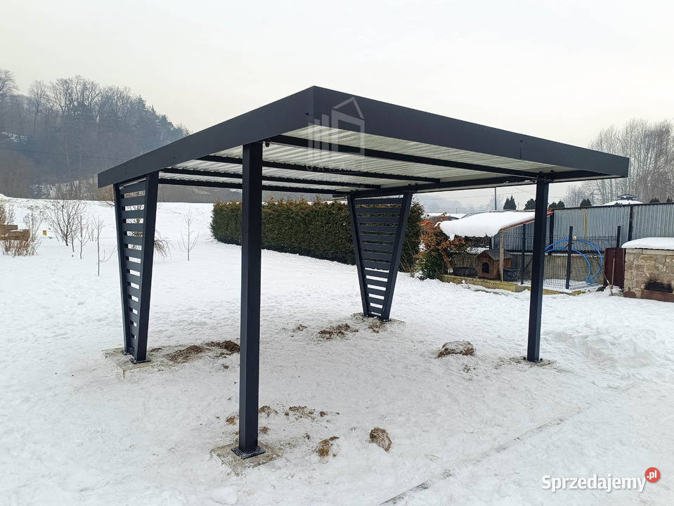 Carport V PREMIUM 4x5m Wypełnienie panelami zachodniopomorskie