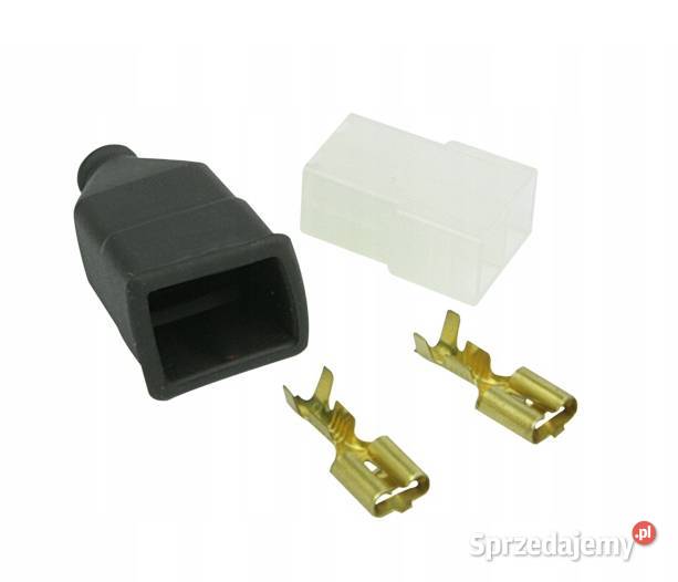 Przeciwzłącze AMP Faston 2 pinowe WESEM nieuszkodzony Trzciana