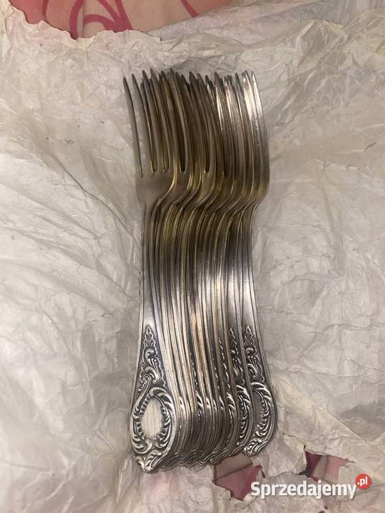Sprzedam komplet posrebrzany sztućce PRL Warszawa