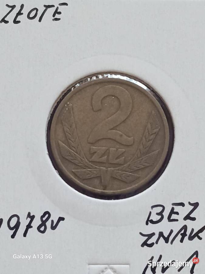 2 Złote 1978 r 1 bez znaku mennicy Numizmatyka Konin