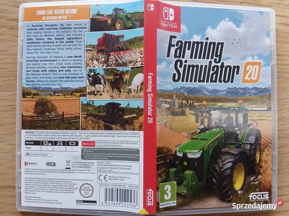 Farming Simulator 20 na konsolę Nintendo Switch Gdańsk
