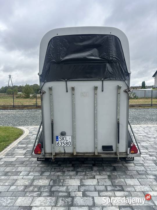 Przyczepa do przewozu 2 koni kat B dmc 1300 Mokra
