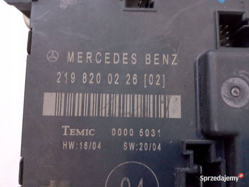MODUŁ STEROWNIK DRZWI LEWY TYŁ MERCEDES CLS W219 Nowy Tomyśl