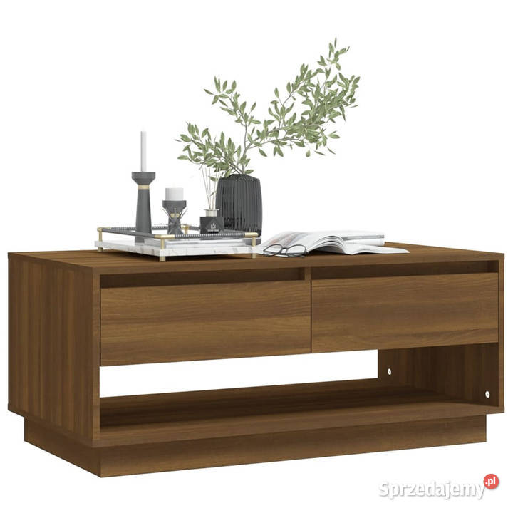 Stolik kawowy brązowy dąb 1025x55x44 WM812980 Warszawa