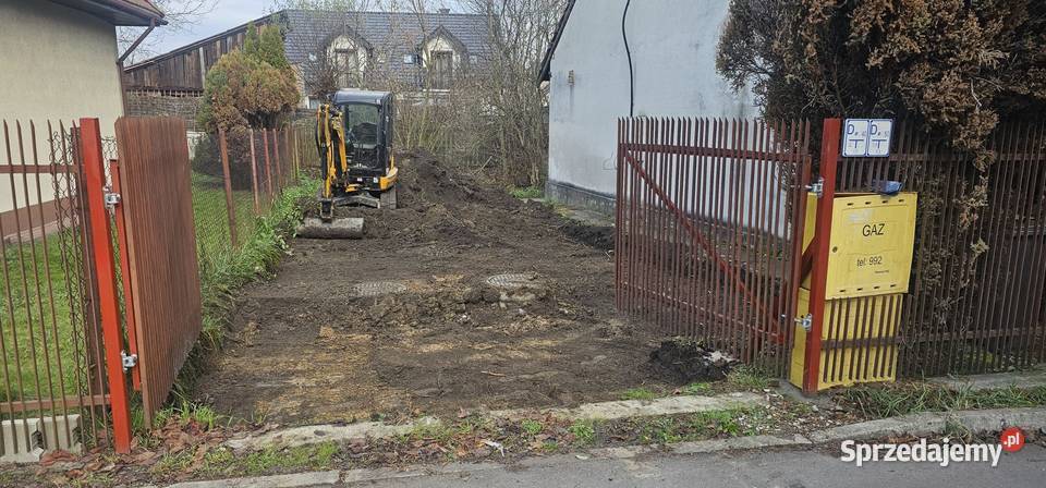 Wykopy pod ogrodzenia Kraków Minikoparka z małopolskie