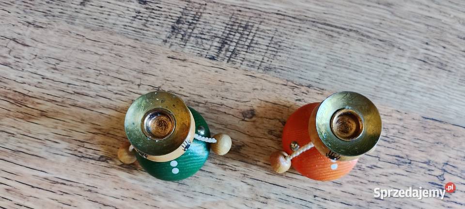 Kultowe Świeczniki Vintage Erzgebirge Magnesy Wąbrzeźno