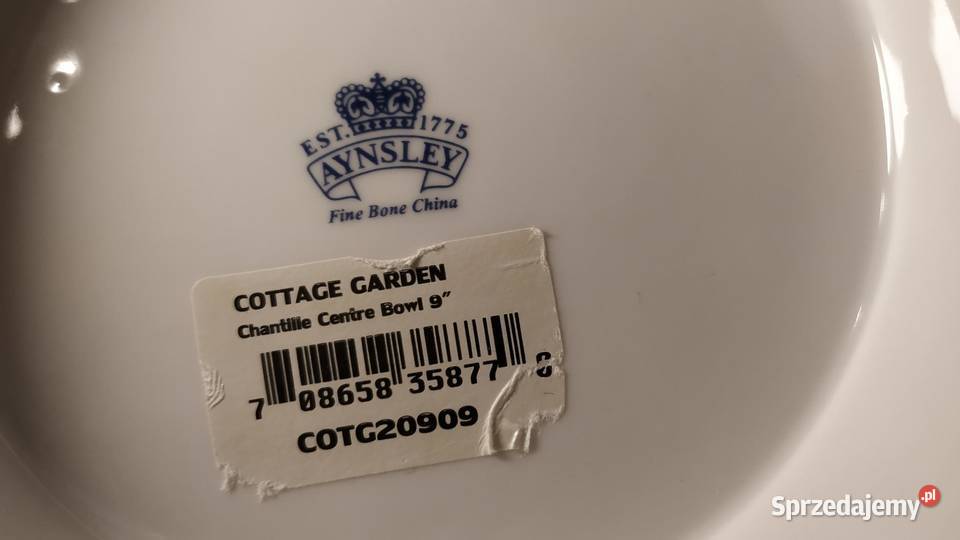 Aynsley Cottage Garden 3 miski ażurowe NOWE