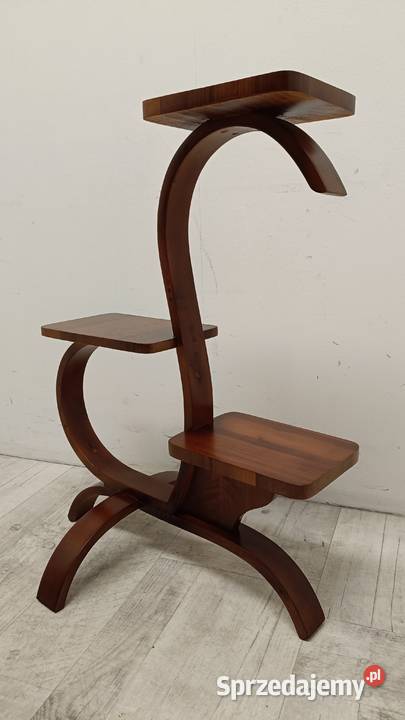 kwietnik na kwiaty art deco design drewniany łódzkie Radomsko