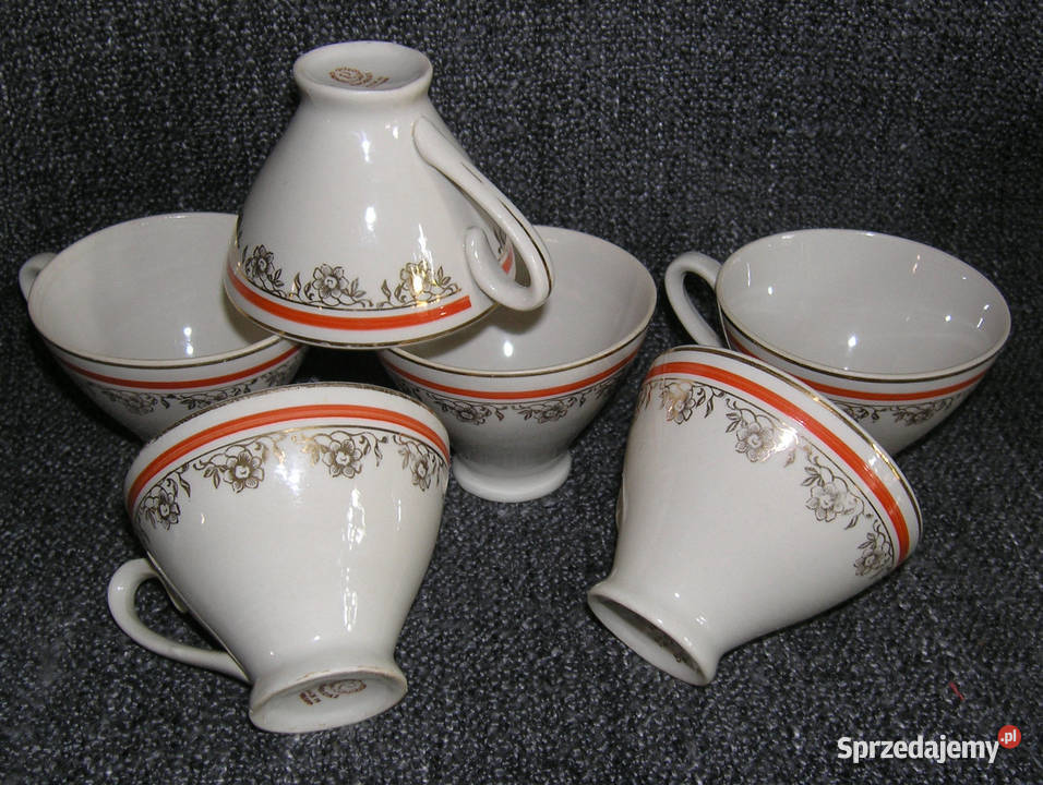 filiżanki vintage Janka ChodzieżD Porcelana i szkło Bartków