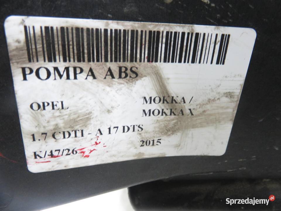 POMPA ABS OPEL MOKKA 01090924AAA 94541506 małopolskie