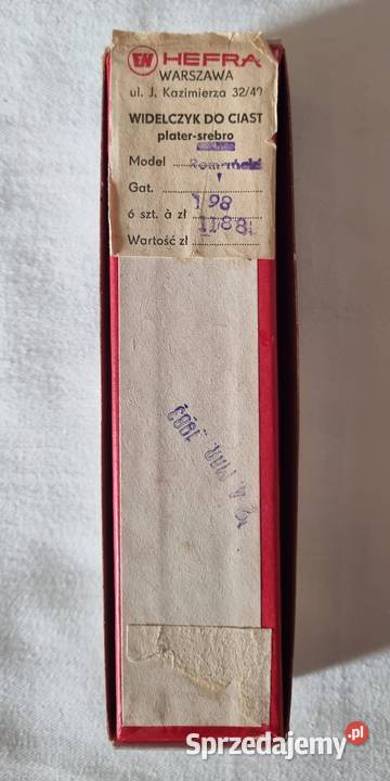 Widelczyki do ciasta 6 Hefra styl romański Warszawa