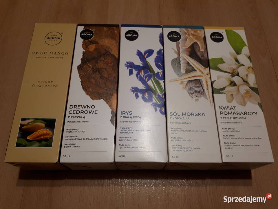 Patyczki zapachowe 5 x 50 ml różne zapachy AROMA Patyczki zapachowe