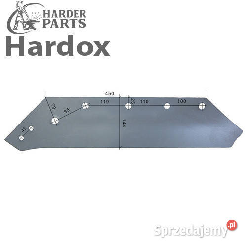 Lemiesz 20 300ha HARDOX 073009L do pługa Części zamienne