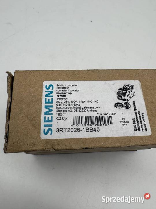 Siemens 3RT20251BB40 Stycznik