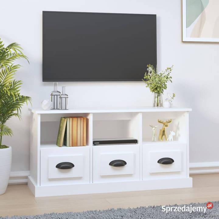 Szafka pod TV biała 100x35x50 materiał Warszawa
