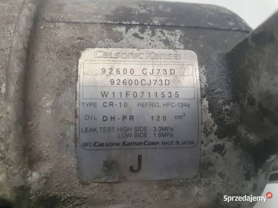 SPRĘŻARKA KLIMATYZACJI Nissan Note 16 16V osobowe Chełm