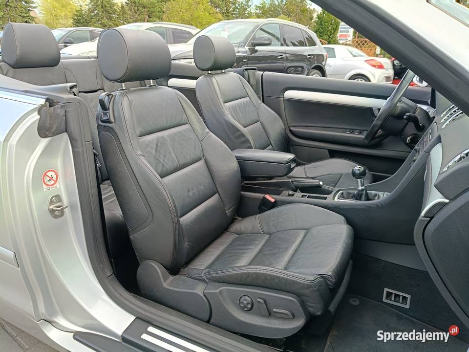 Audi A4 B7 SLine 18 Turbo Gwint Cabrio skórzana tapicerka lubelskie Tomaszów Lubelski