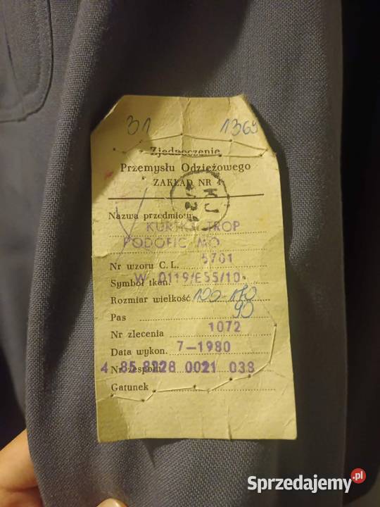 marynarka podoficera MO nowa Katowice sprzedam