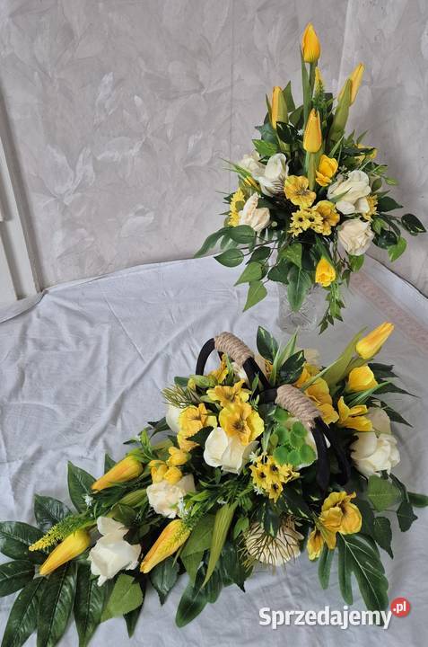 Kompozycja stroik na cmentarz Komplet sprzedam