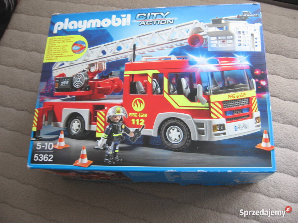 Samochód strażacki z drabiną Playmobil 5362 foto 6 lat+ Olsztyn