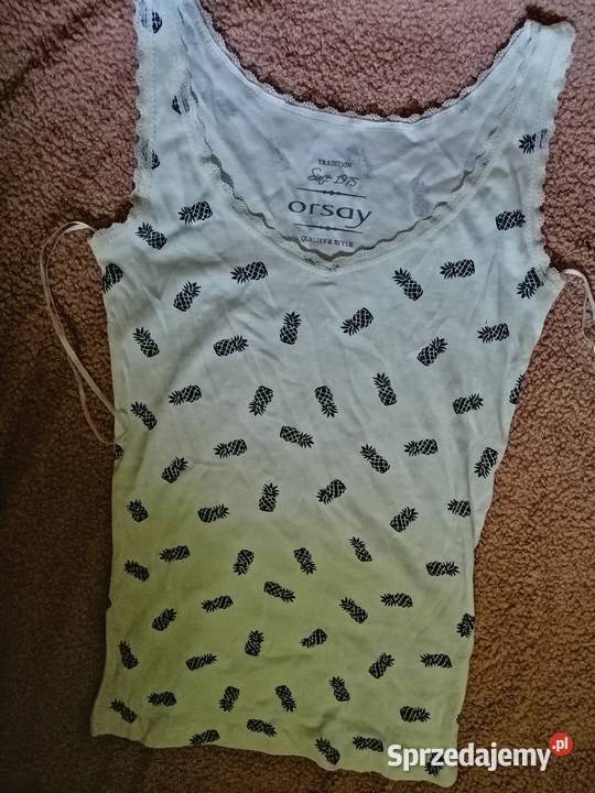 BAWEŁNIANA Bluzka Top ORSAY nowa Rozmiar 34(XS) Leszno