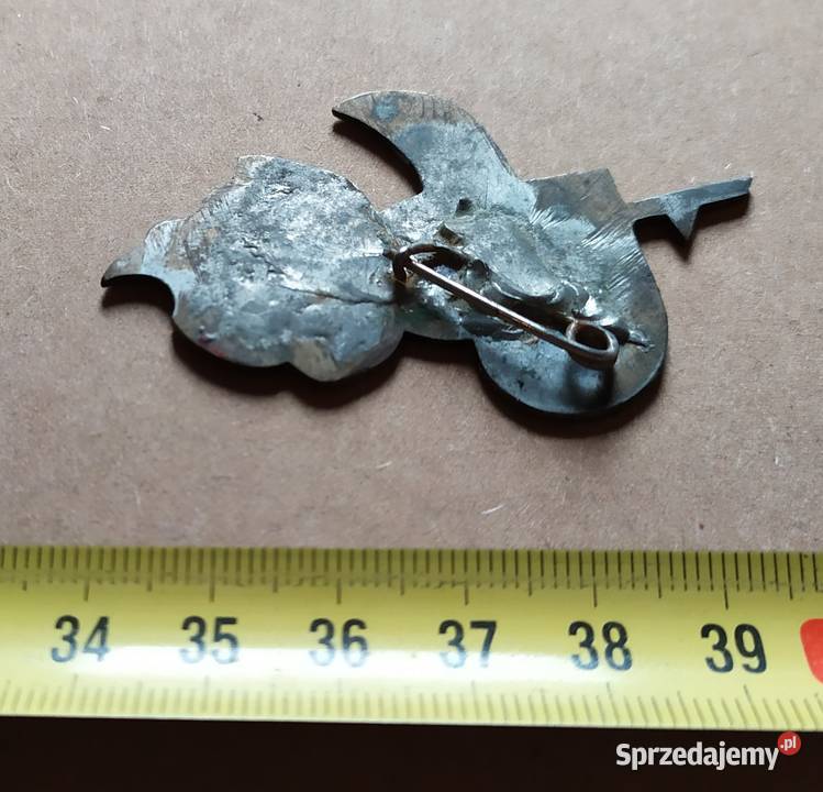 473 BROSZKA przywieszka handmade z PRLu RETRO Łódź sprzedam