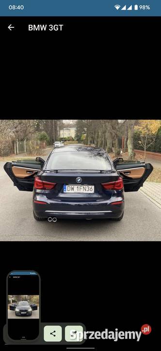 BMW 3GT stan idealny Seria 3 Łódź sprzedam