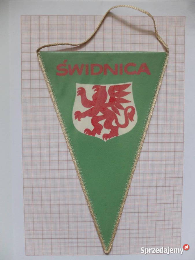 Proporczyk z epoki PRL Świdnica sprzedam