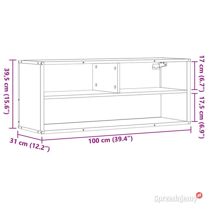 Szafka pod telewizor dąb sonoma 100x31x395 Warszawa sprzedam