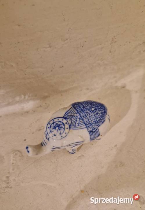 Staramała FIGURKA SŁONIK chińska porcelana Figurki i rzeźby lubelskie sprzedam