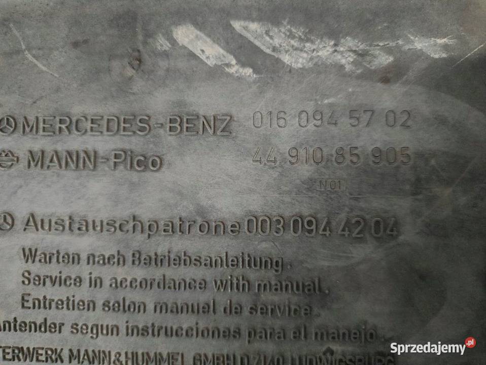 Obudowa Filtra Powietrza Mercedes Benz SK 2524 osobowe Pleszew sprzedam