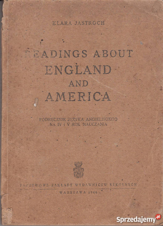 02380 READINGS ABOUT ENGLAND AND AMERICA Czyrna