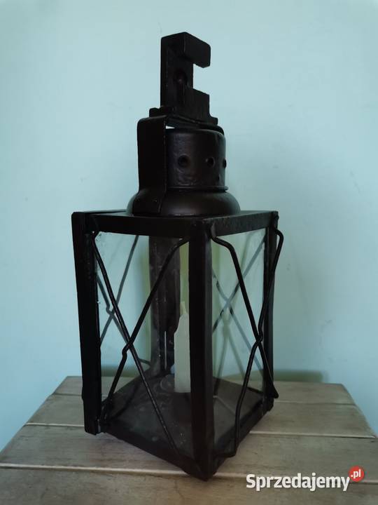 Stara lampa kolejowa z lat 40 tych Art Deco