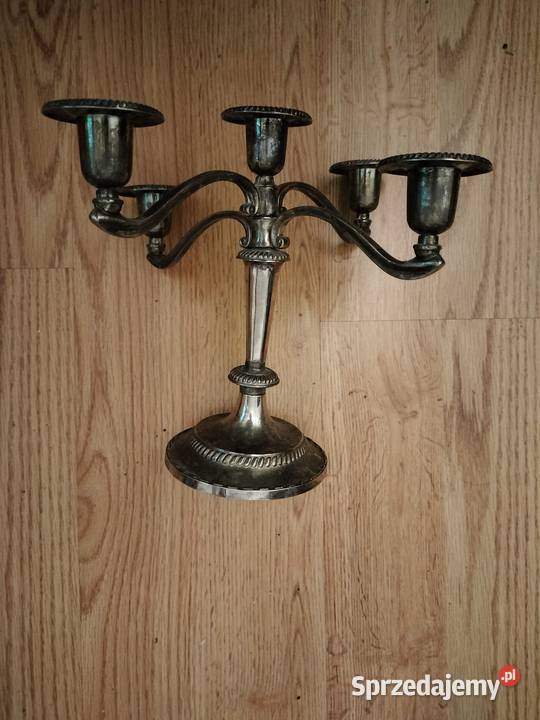 Świecznik pięcioramienny metalowy Choszczno