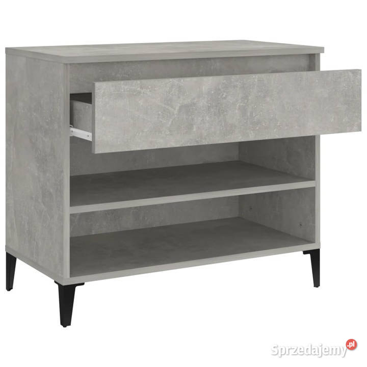 Szafka na buty szarość betonu 70x36x60 WM819768