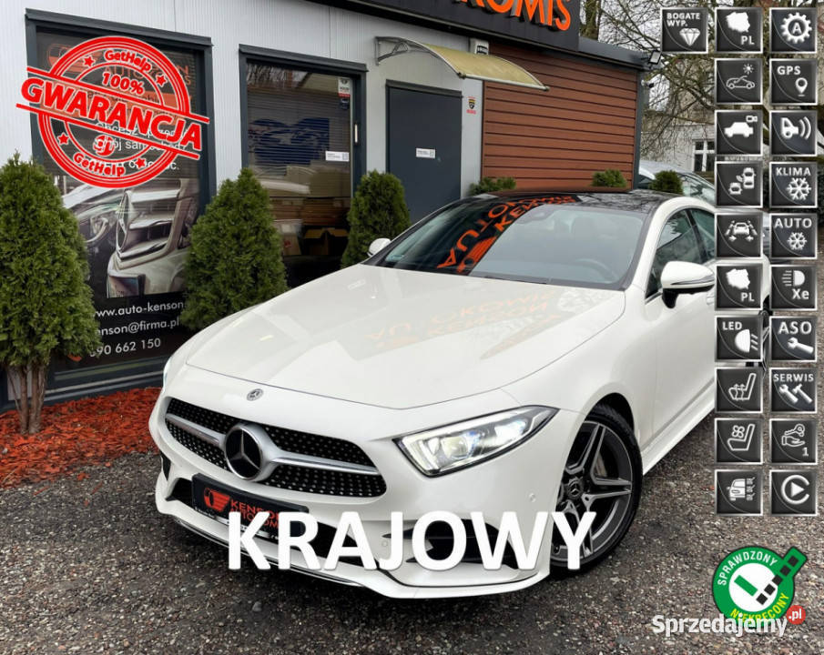 Mercedes CLS 350 Polski Salon, Serwis ASO, Pakiet AMG, Pano…