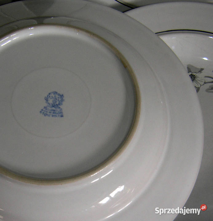 talerze głębokie vintage TułowiceD Porcelana i szkło dolnośląskie sprzedam