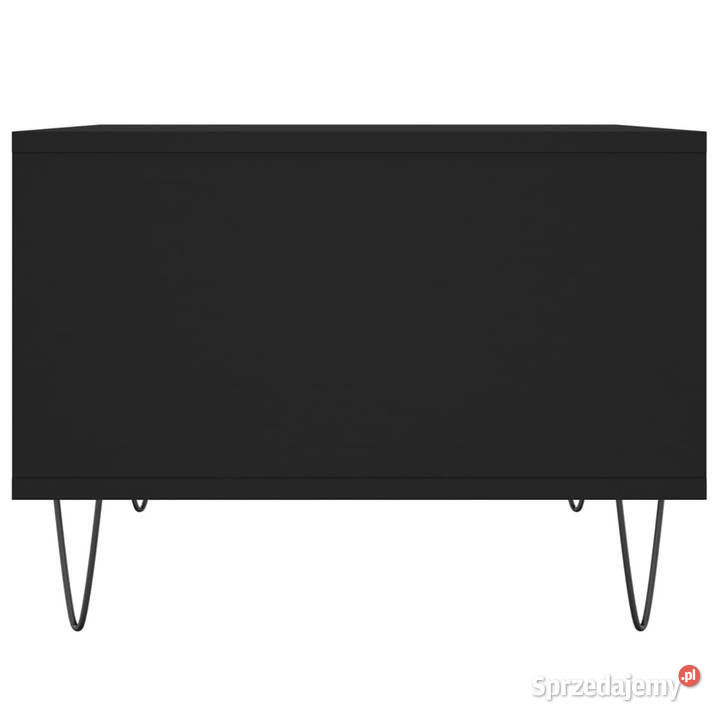 Stolik kawowy czarny 60x50x365 materiał