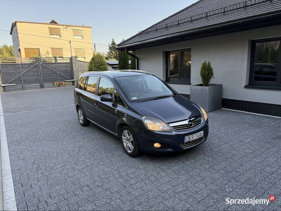 Opel Zafira 16 LPG Mały przebieg 7 osób szary Rydułtowy