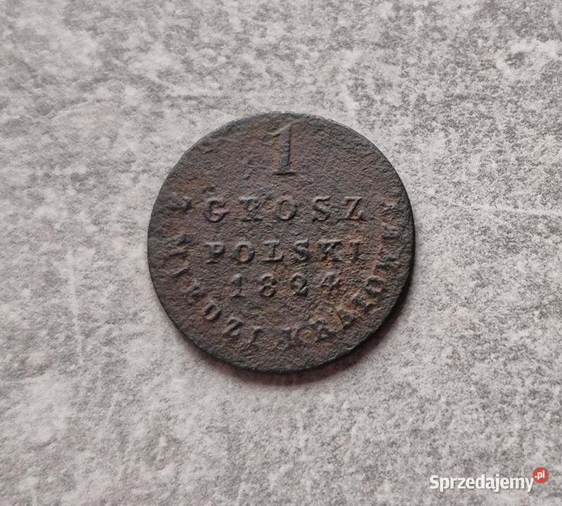 140 ZABÓR ROSYJSKI 1 Grosz 1824 r Wola Kruszyńska