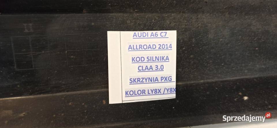 AUDI A6 C7 ALLROAD ZDERZAK TYŁ TYLNI LY8X Motoryzacja
