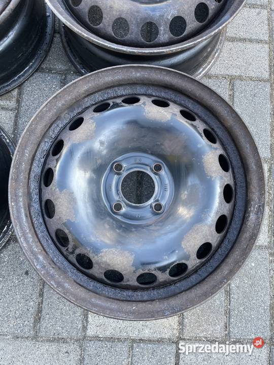Oryginalne felgi stalowe Renault 15 4x100 na Mikołów sprzedam